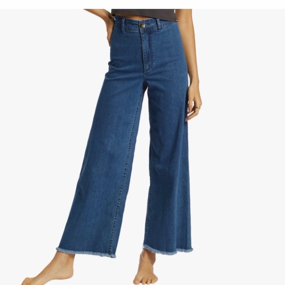 Billabong Dark Blue Wide Leg Flare Jeans